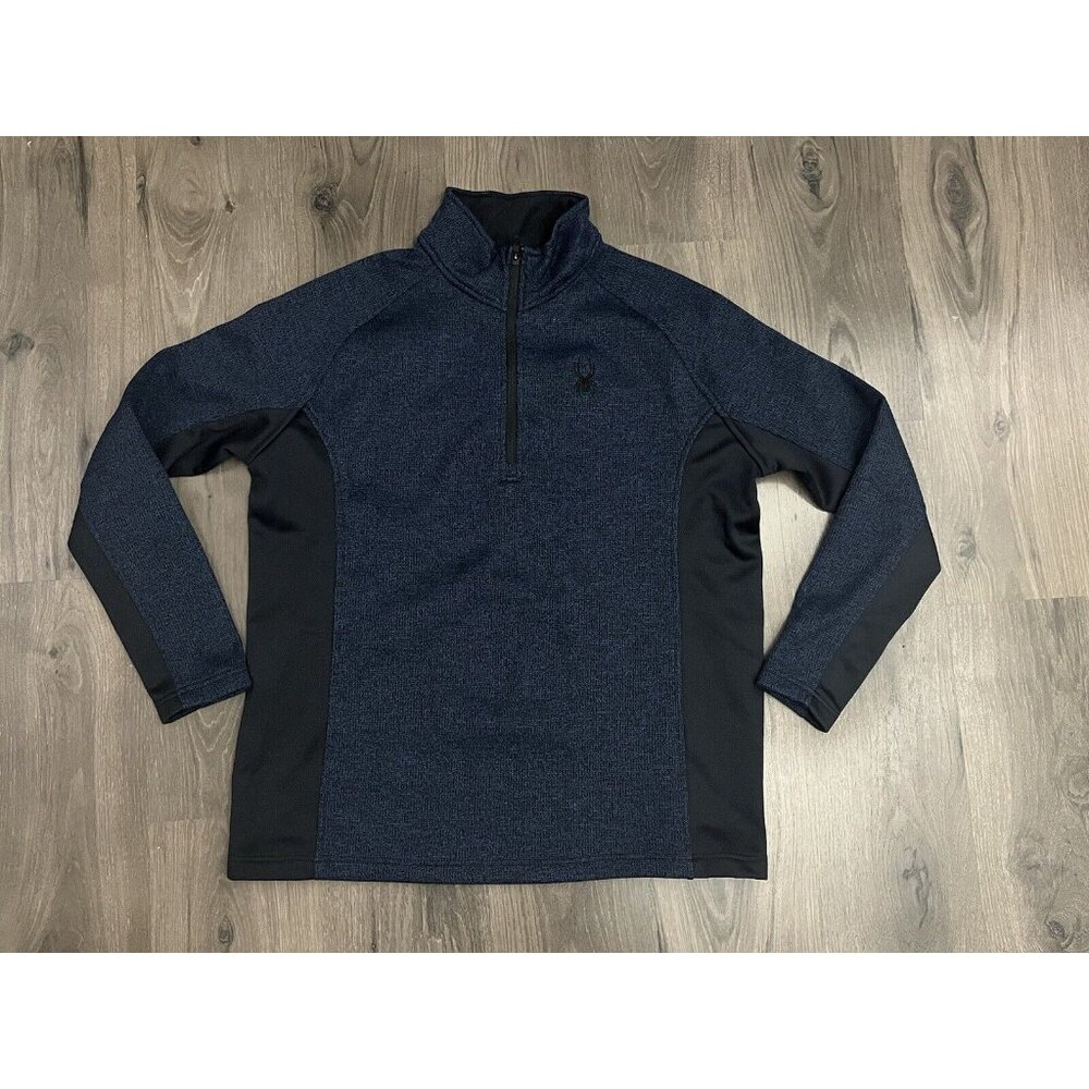 Spyder Elevate Outbound Half Zip Jacket Mens 2XL Blue Pullover Stretch Fleece